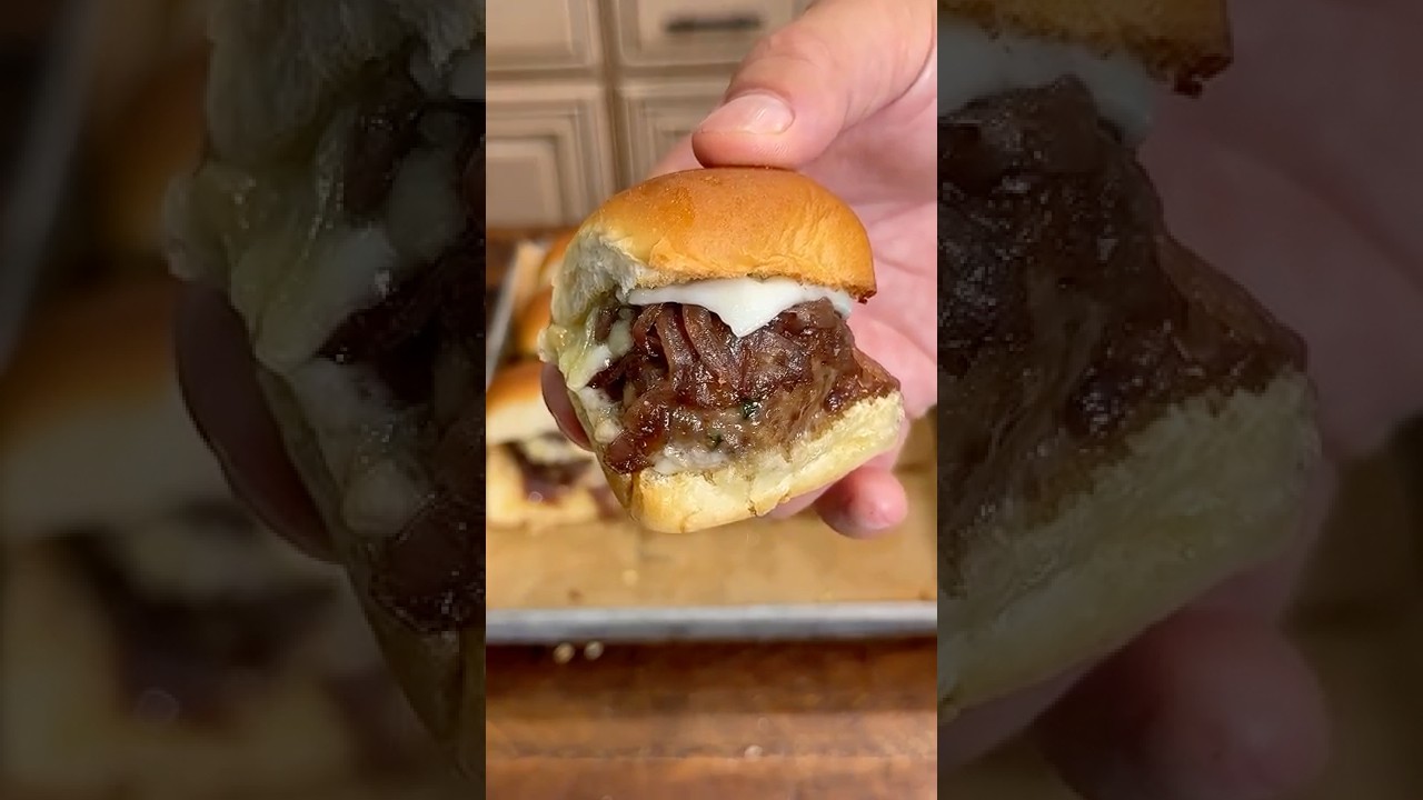 French Onion Meatball Sliders #kingshawaiian