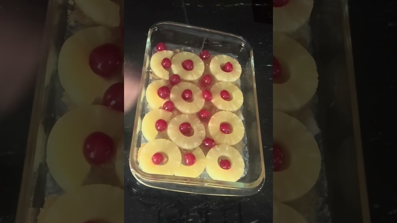 Pineapple upside down cake 