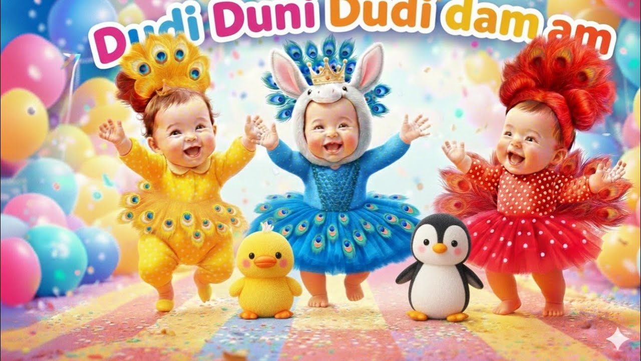Duru Duri Dum Dum 🎶 Fun Kids Song | Learn & Dance Together | 