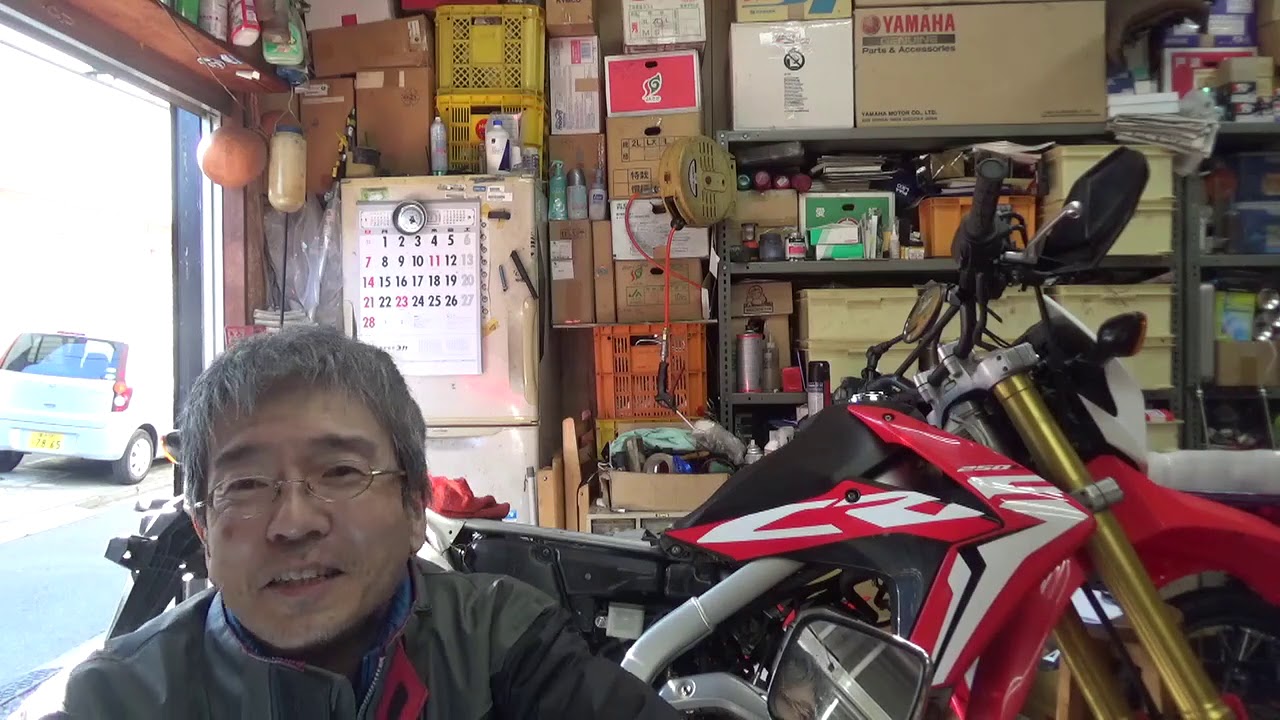 CRF250L　エアクリーナーエレメント　交換他