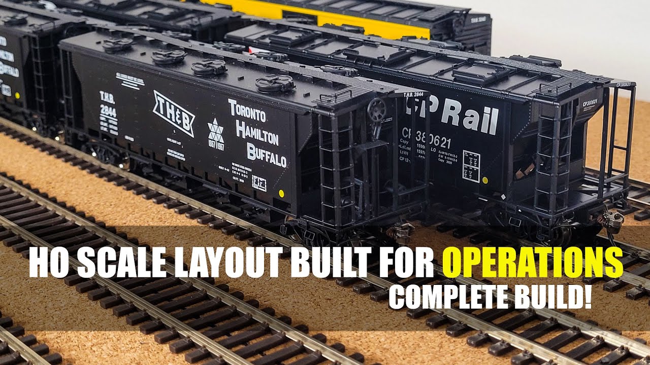 HO Scale Shelf Layout Built For Operations - Complete Build
