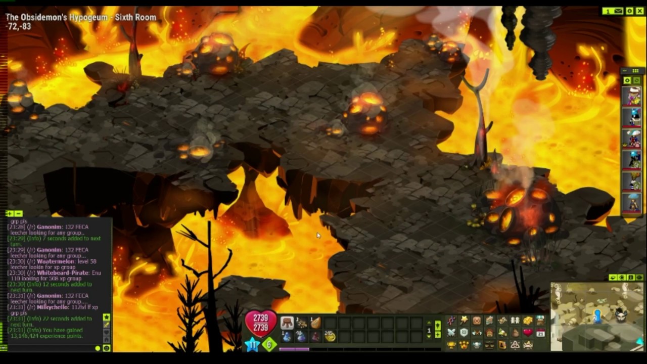 Dofus Tutorial - The Obsidemon's Hypogeum Boss Fight (English)