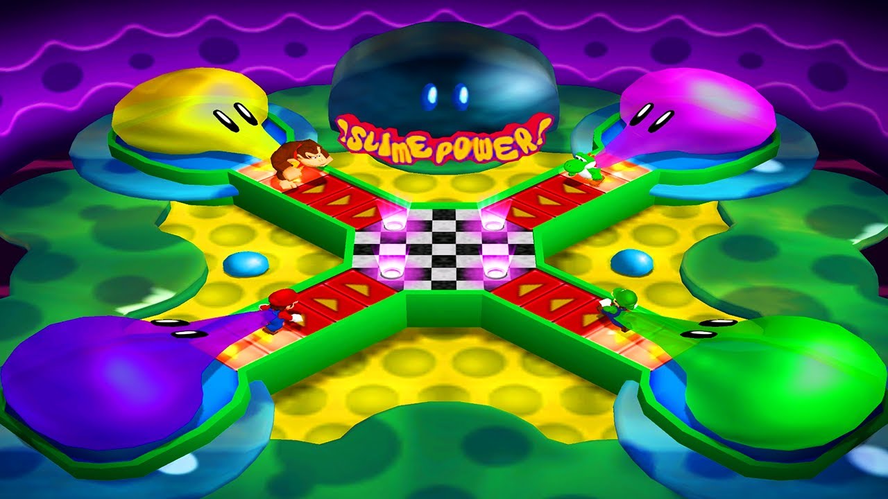 Mario Party 4 Minigames - Mario vs Luigi vs Yoshi vs Donkey Kong