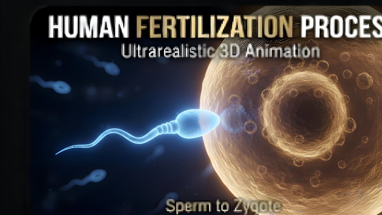 Human Fertilization Explained in 3D | Sperm to Zygote Journey | How Life Begins #spermtozygote