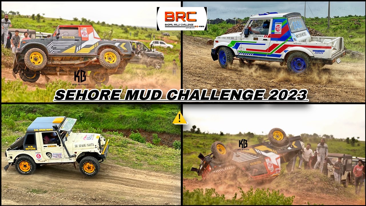 SEHORE MUD CHALLENGE 2023⚡️@bhopalrallychallenge51 #army #status #youtube #india #rally #mud #gym