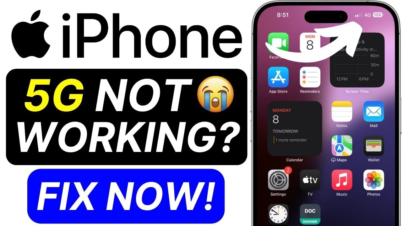 5G Not Working iPhone Fix | iPhone Network Problem | iPhone Internet Solution