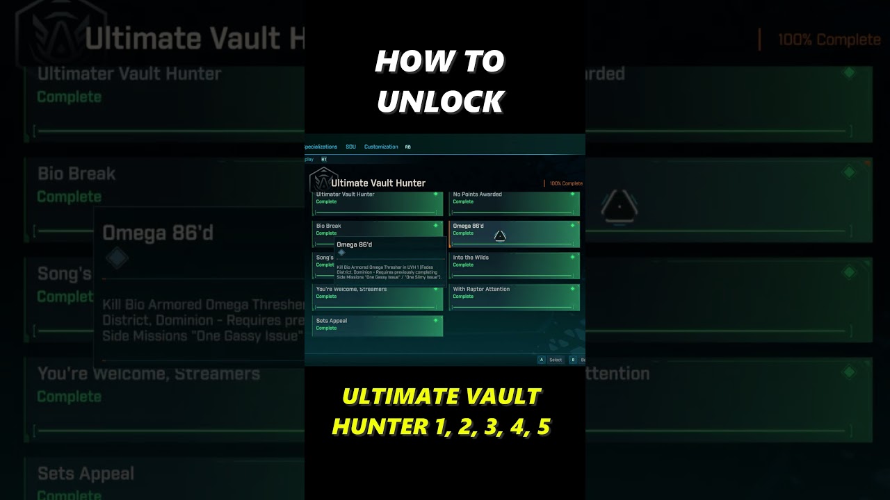 HOW TO UNLOCK ULTIMATE VAULT HUNTER IN BORDERLANDS 4! #BORDERLANDS4