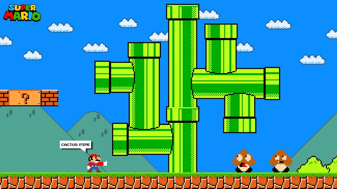 Super Mario Bros. But Mario Can Custom Anything...