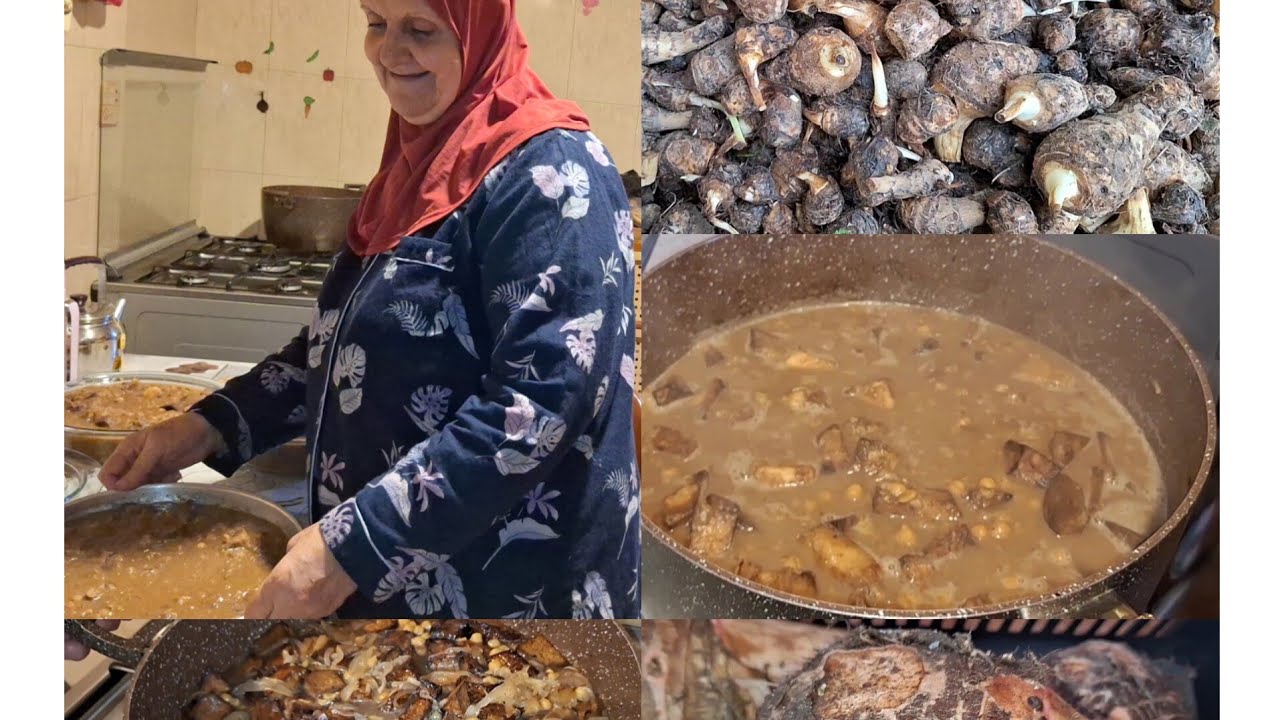 أسهل وأطيب قلقاس(ابو شوشة_ ابو ظميط)🫣.. وصفة مفيدة وصحية للقولون👍👌