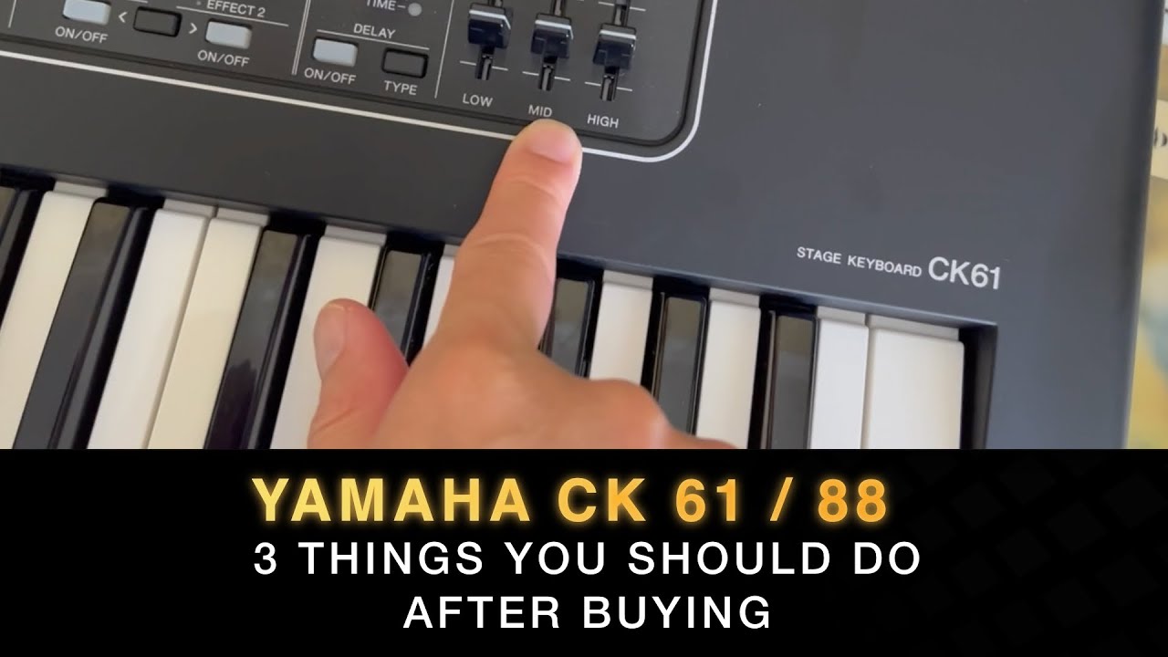 Что следует сделать после покупки клавиатуры Yamaha CK61/88