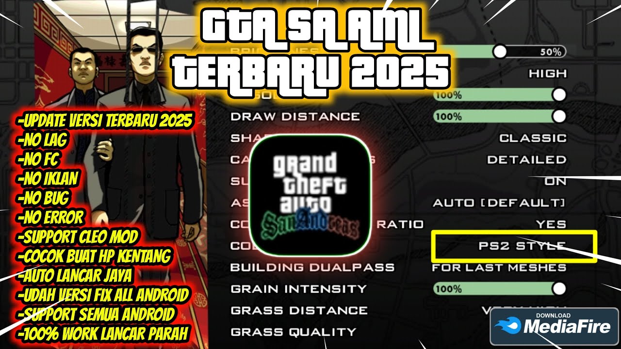 [ПОДЕЛИТЬСЯ‼️] ПОСЛЕДНЕЕ ОБНОВЛЕНИЕ GTA SA AML 2025 С ПЛАГИНОМ И CLEO MOD AUTO РАБОТАЕТ НА ТЕЛЕФО...