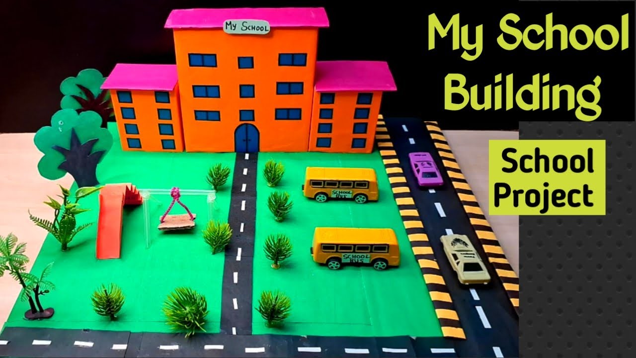 My School Building/How to make school Building model/School project for exhibition/Kansal Creation