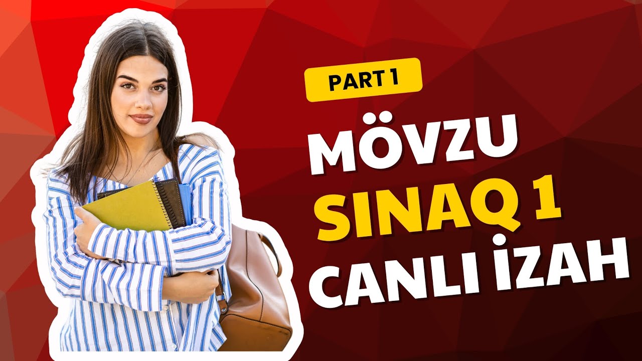 AZƏRBAYCAN DİLİ TƏKMİLLƏŞDİRMƏ SINAQ 1 | ABİTURİYENT - İBTİDAİ SİNİF 