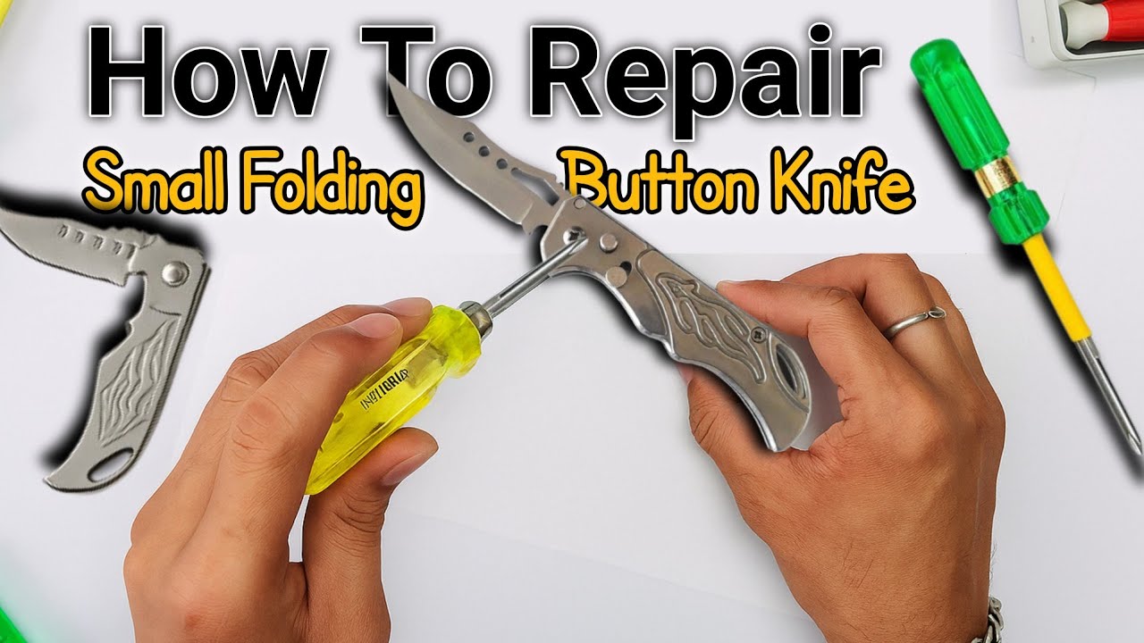 How to Repair small folding pocket knife | FF989 Silver Folding knife Restoration #kniferepair