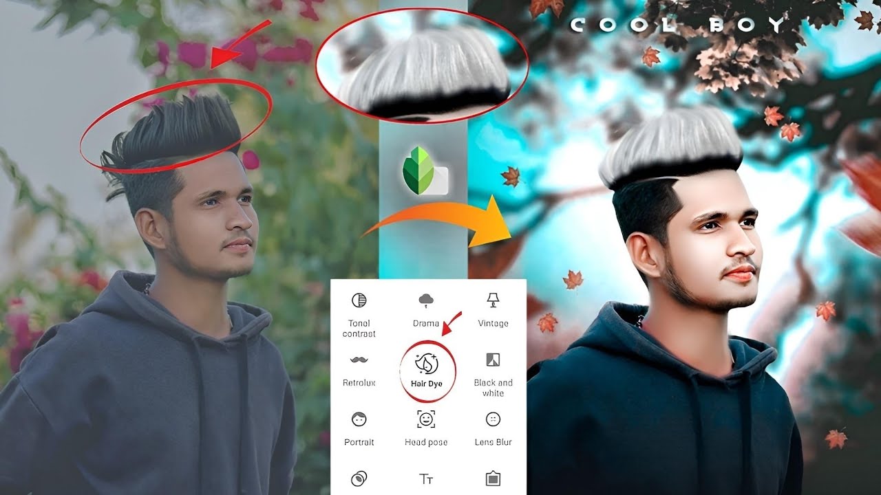 Snapseed New Hair Style Photo Editing || Snapseed Photo Editing || Snapseed Hair Colour Change