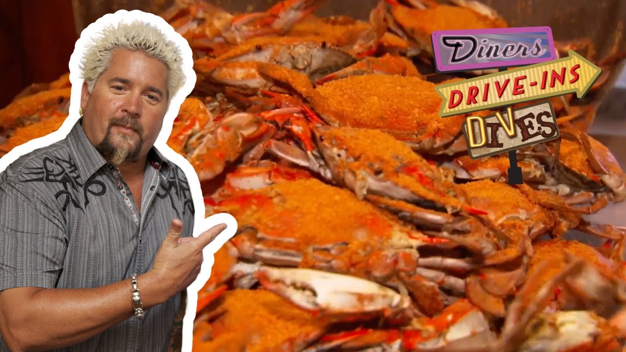 Guy Fieri Eats a Steamed Crab FEAST in Baltimore | Diners, Drive-Ins and Dives | Food Network