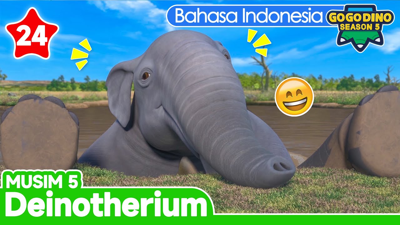 ✨ Terbaru 🦣 GOGODINO Musim 5 EP24 Deinotherium, Gajah Purba Yang Mandiri | Kartun Anak | Dinosaurus