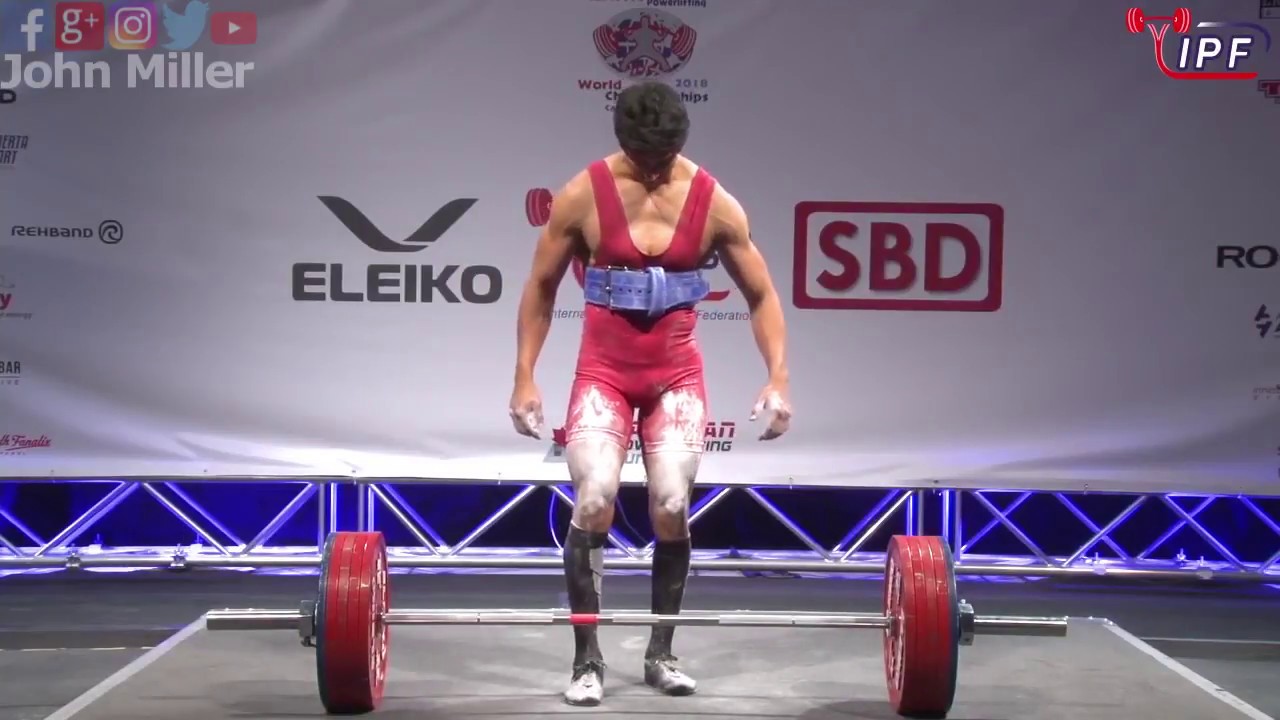 Jose Barrera Godomar - 590kg 16th Place 74kg - IPF World Classic Powerlifting Championships 2018