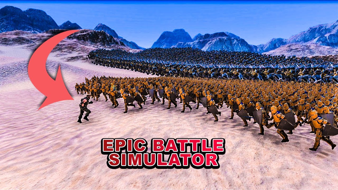 CHUCK NORRIS vs 1000 GOLDENA I 1000 GIANTA - Ultimate Epic Battle Simulator