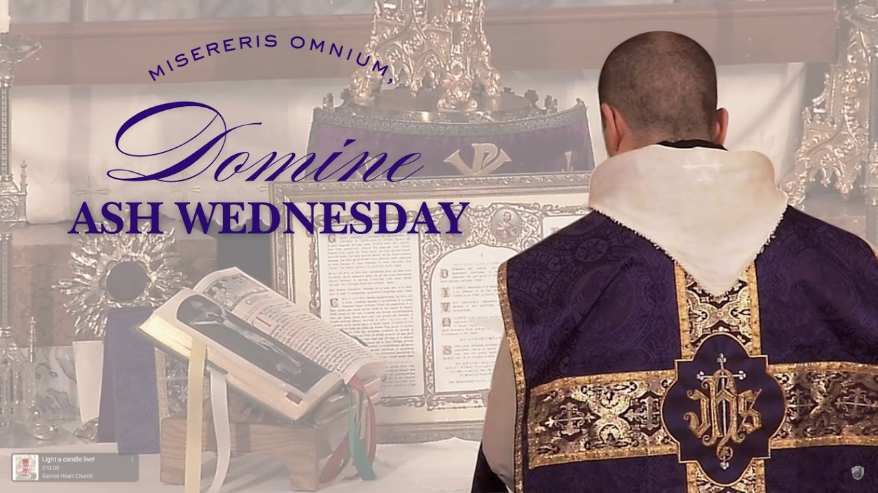 Traditional Latin Mass Live | Ash Wednesday