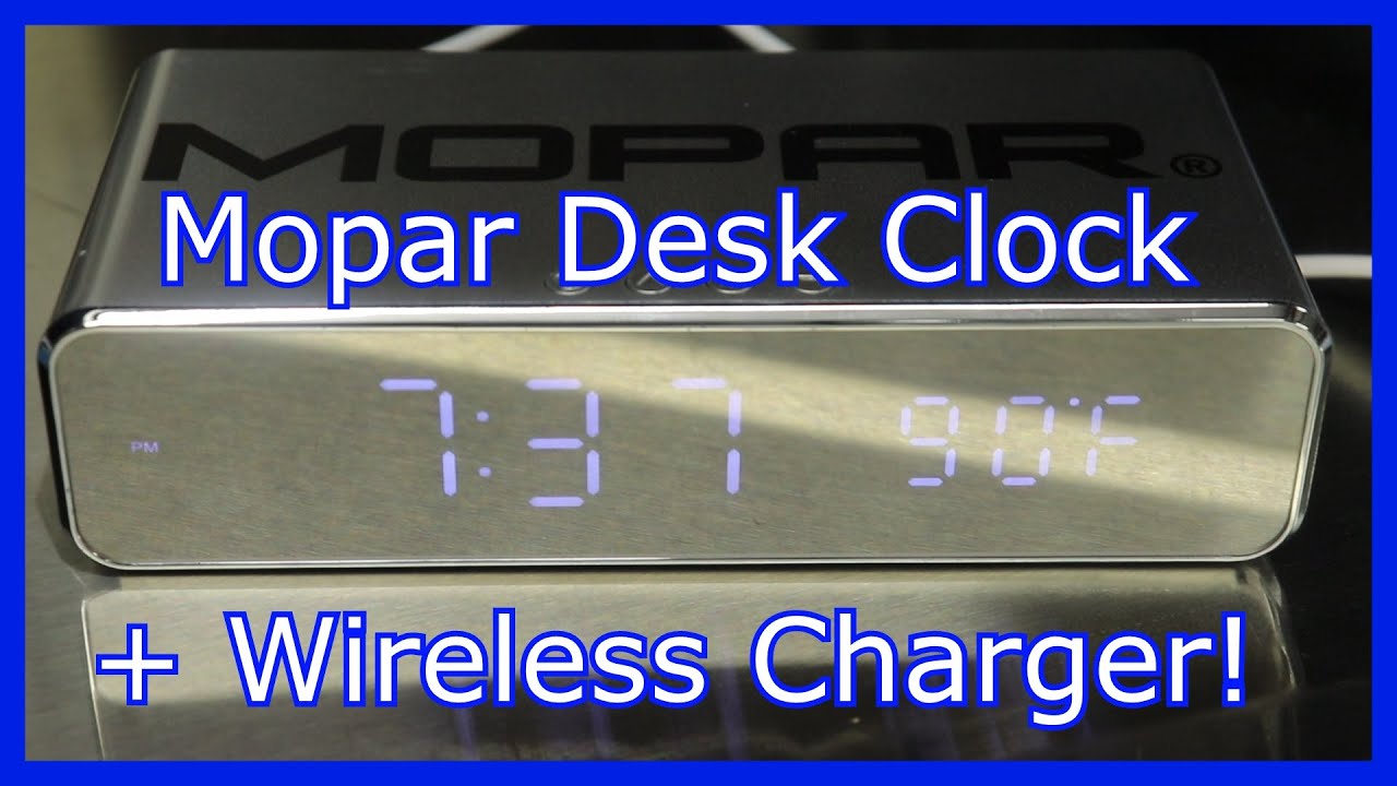 Mopar Wireless Charging Desk Clock
