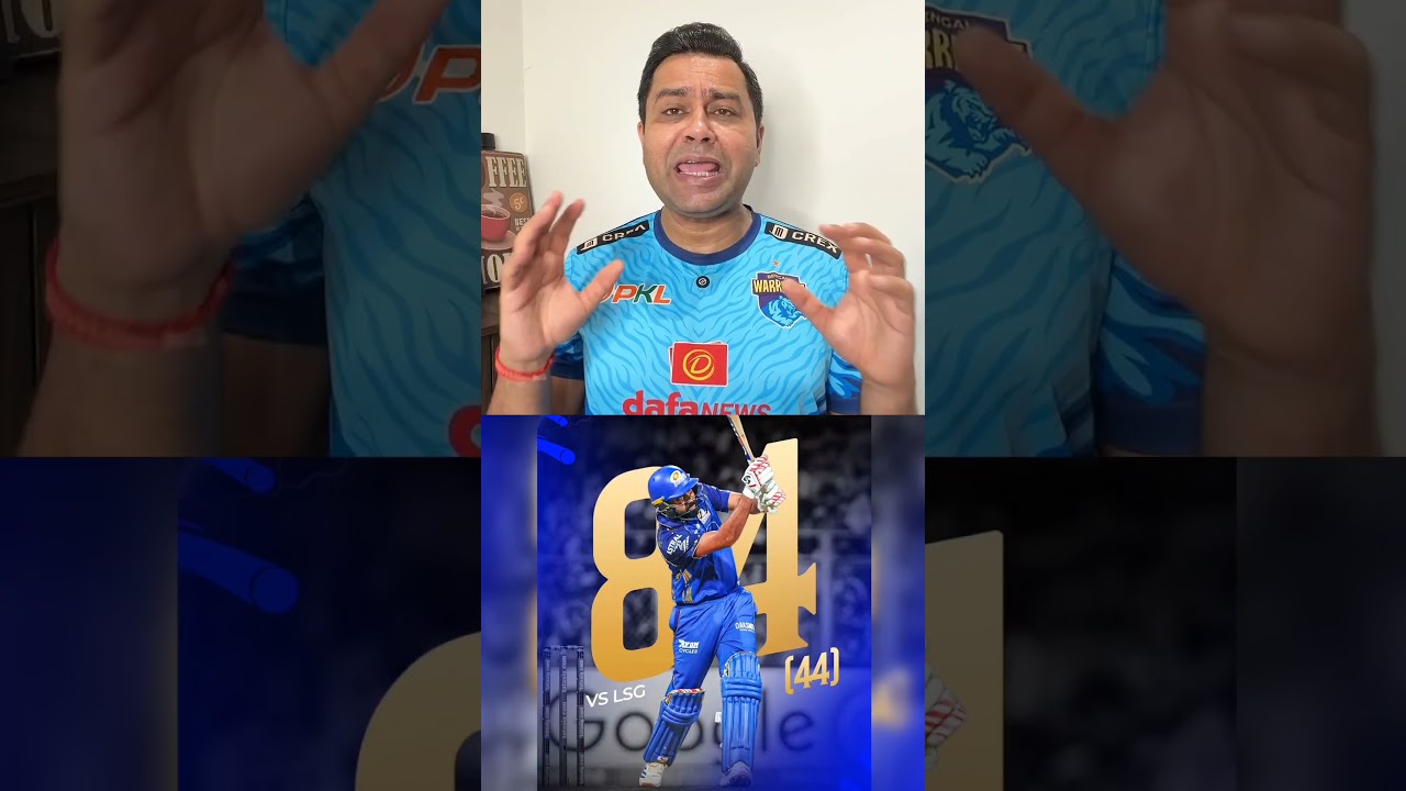 AAKASH CHOPRA ON ROHIT SHARMA 84(44) ❤️ #mivslsg #rohitsharma #cricket