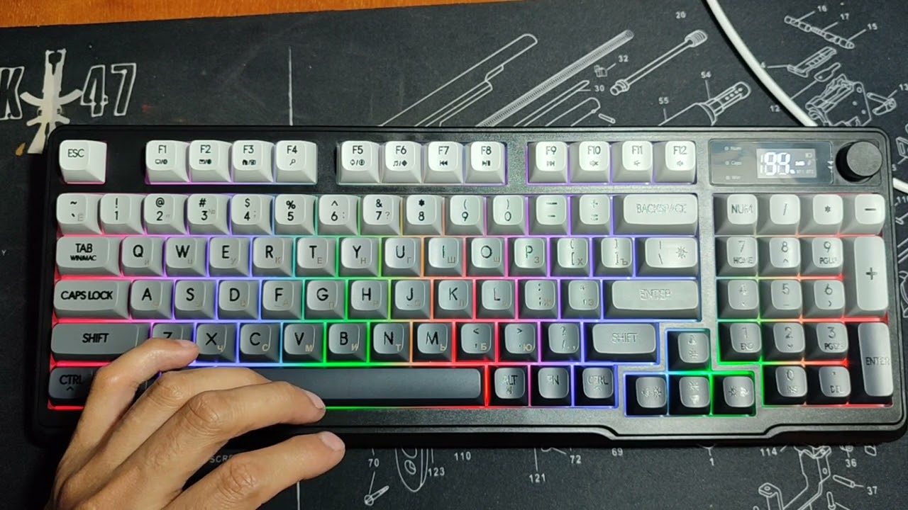  FreeWolf M96 Беспроводная игровая мембранная клавиатура