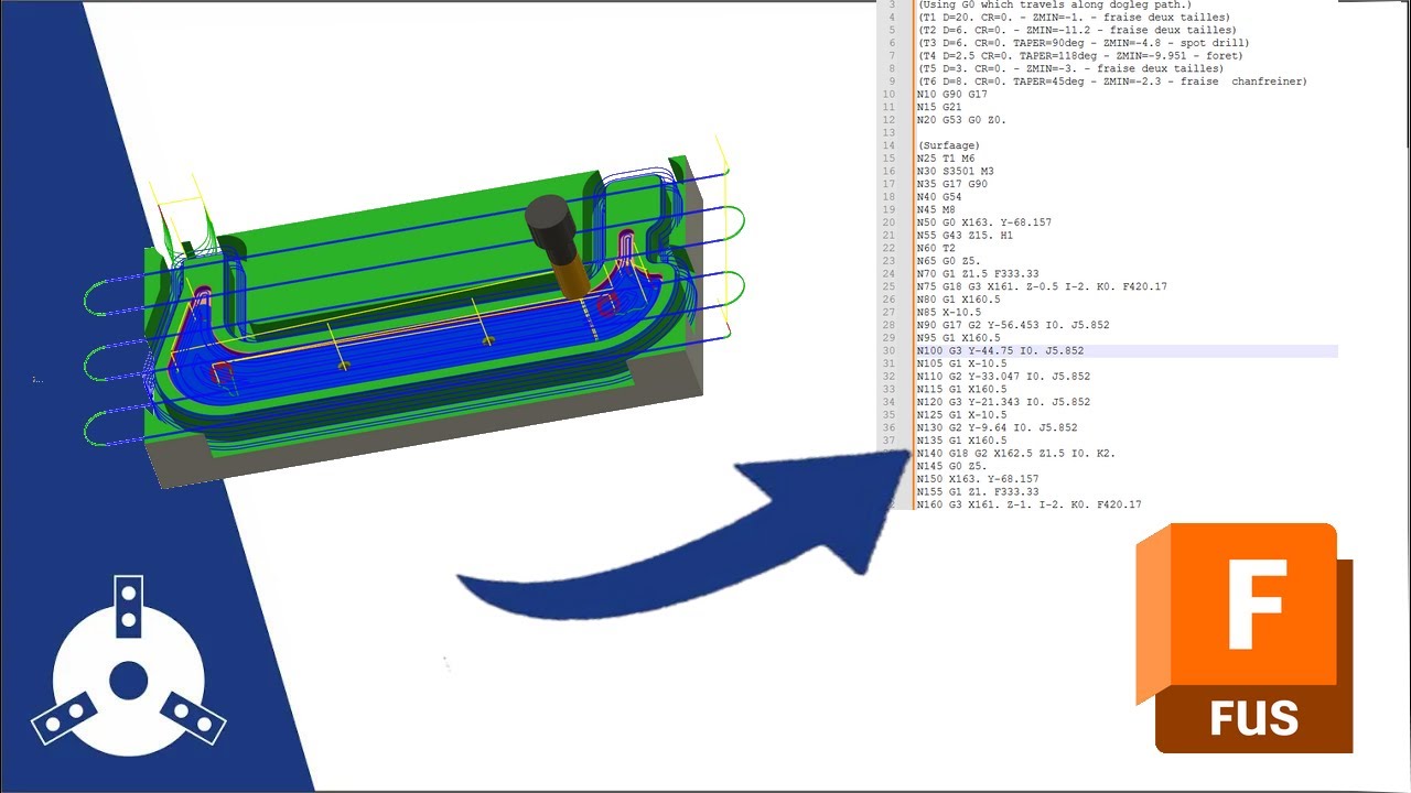 🔧 Tuto Fusion 360 : Parcours d'Usinage en CFAO et Création du Programme CNC 🛠️
