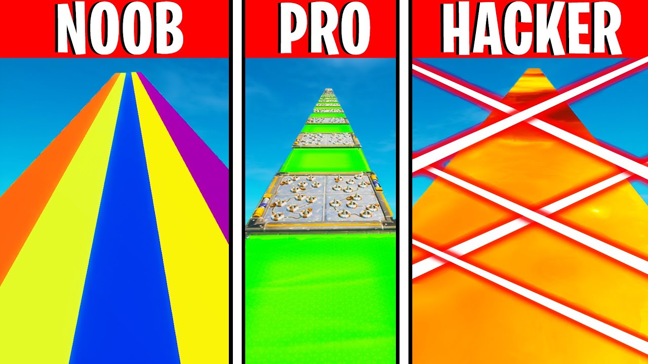NOOB vs PRO vs HACKER DEATHRUN in FORTNITE mit @AANDRE