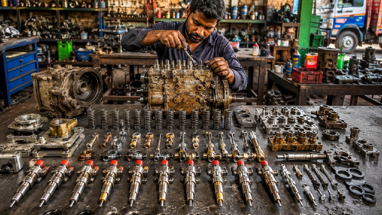 The Art of Diesel Pump Repair: An Afghan Master at Work
