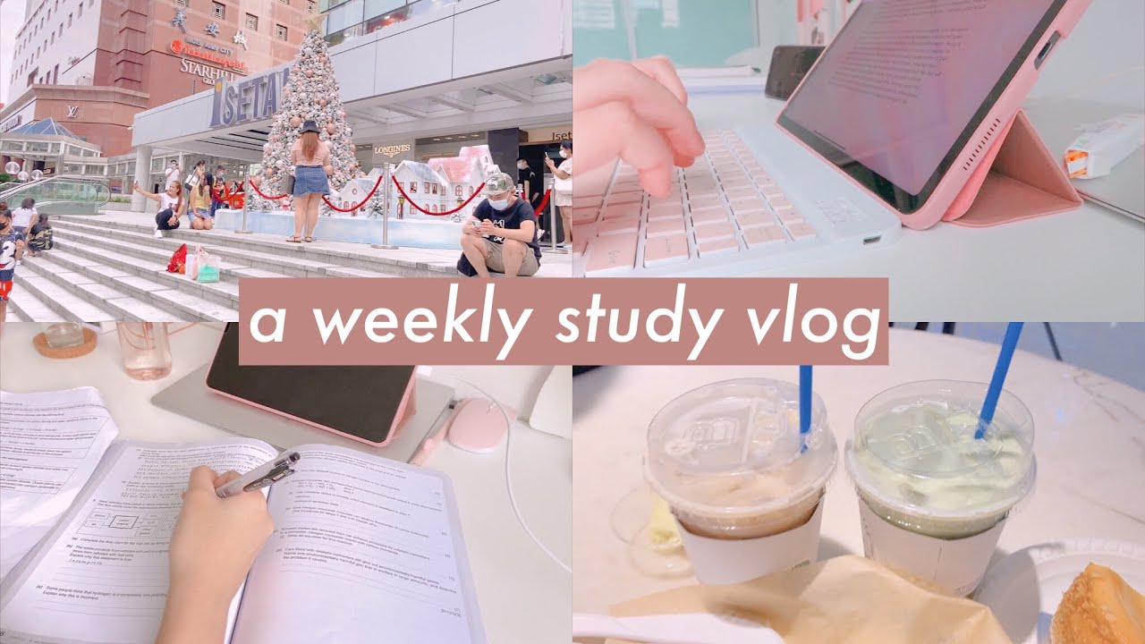 a weekly (study+food) vlog 💫 | collab with spudstudy