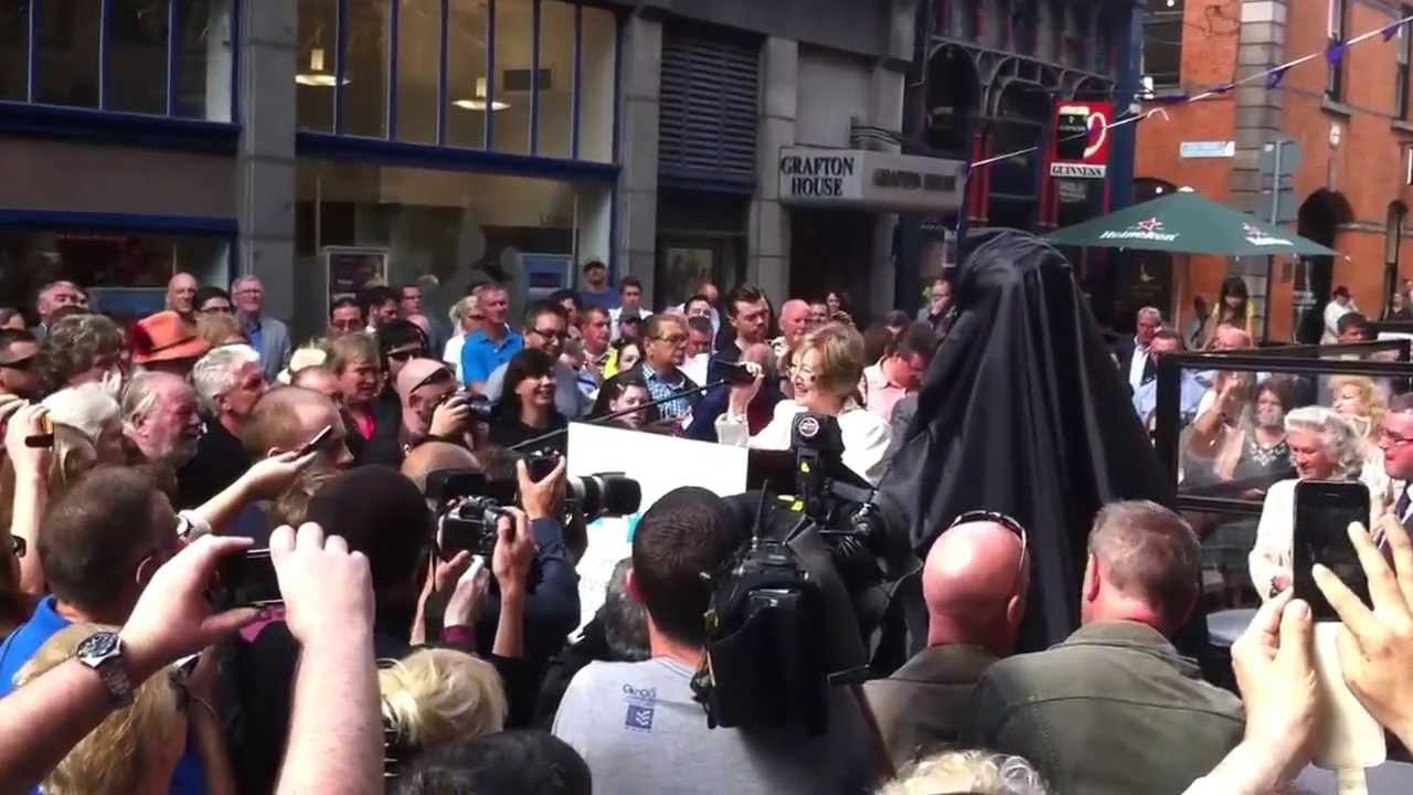Phil Lynott restored statue unveiling 15/08/2013