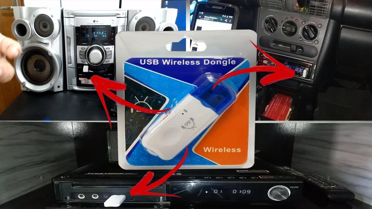 Adaptador Receptor Bluetooth USB | Teste em Micro System, Home Theater, Som Automotivo