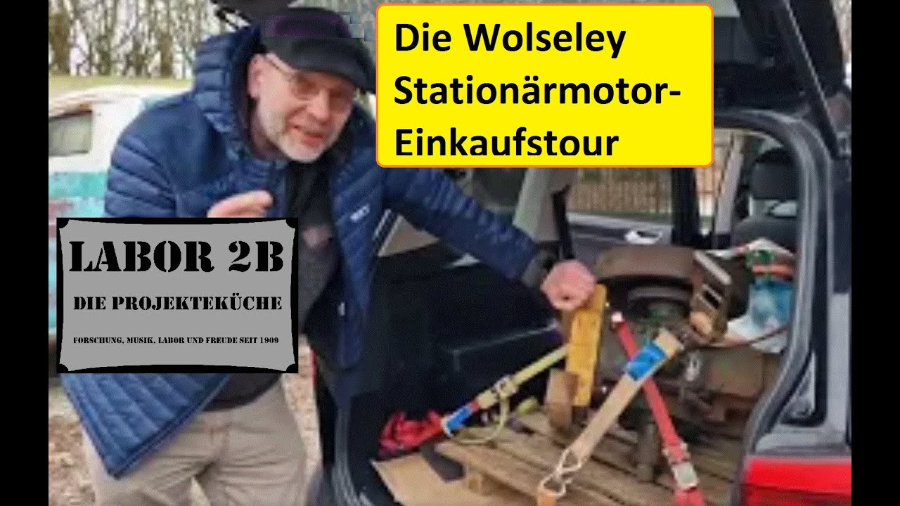 Ein neuer, moderner Motor für das DIY Moorgas Biogas - Wolsley WD9 Kaltstart