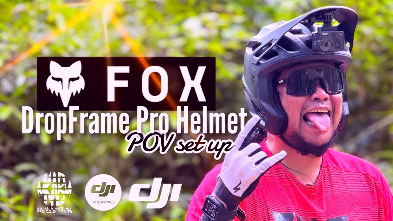 2024 FOX Dropframe Pro Helmet (How to Set up a POV camera) DJI Osmo Action 4