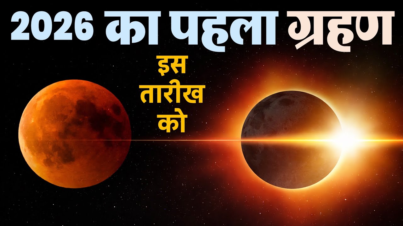 साल 2026 का पहला सूर्य और चंद्र ग्रहण कब लगेगा? सूतक काल? होली पर भी ग्रहण जानें सब कुछ