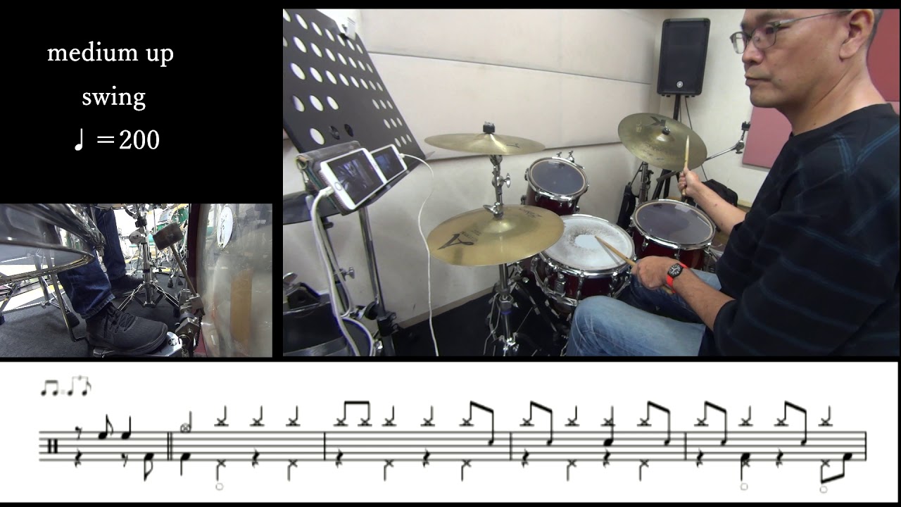 Comping & Fill demonstration  JAZZ DRUMS講座