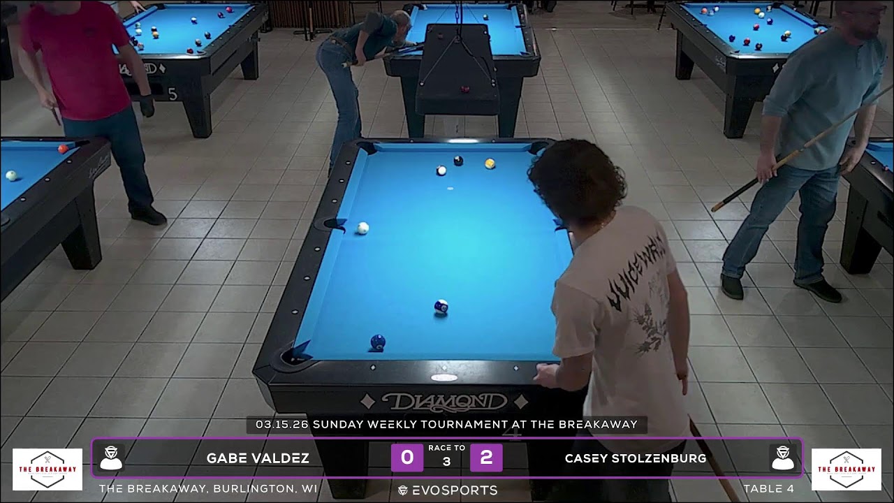 GABE VALDEZ vs CASEY STOLZENBURG - THE BREAKAWAY - TABLE 4 | EvoSports