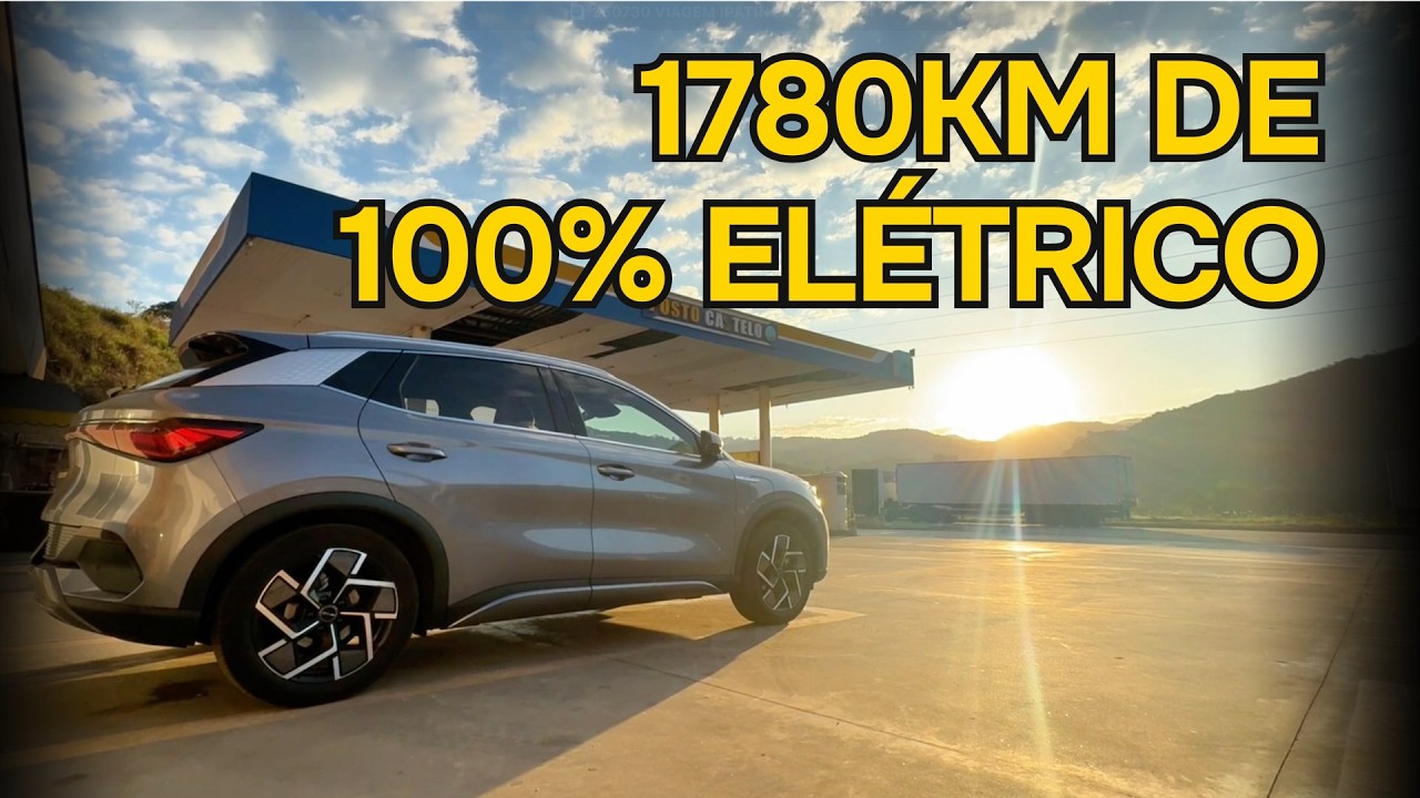 Viagem de 1780 km com o carro elétrico BYD Yuan Plus – Confira a autonomia e experiência em recargas