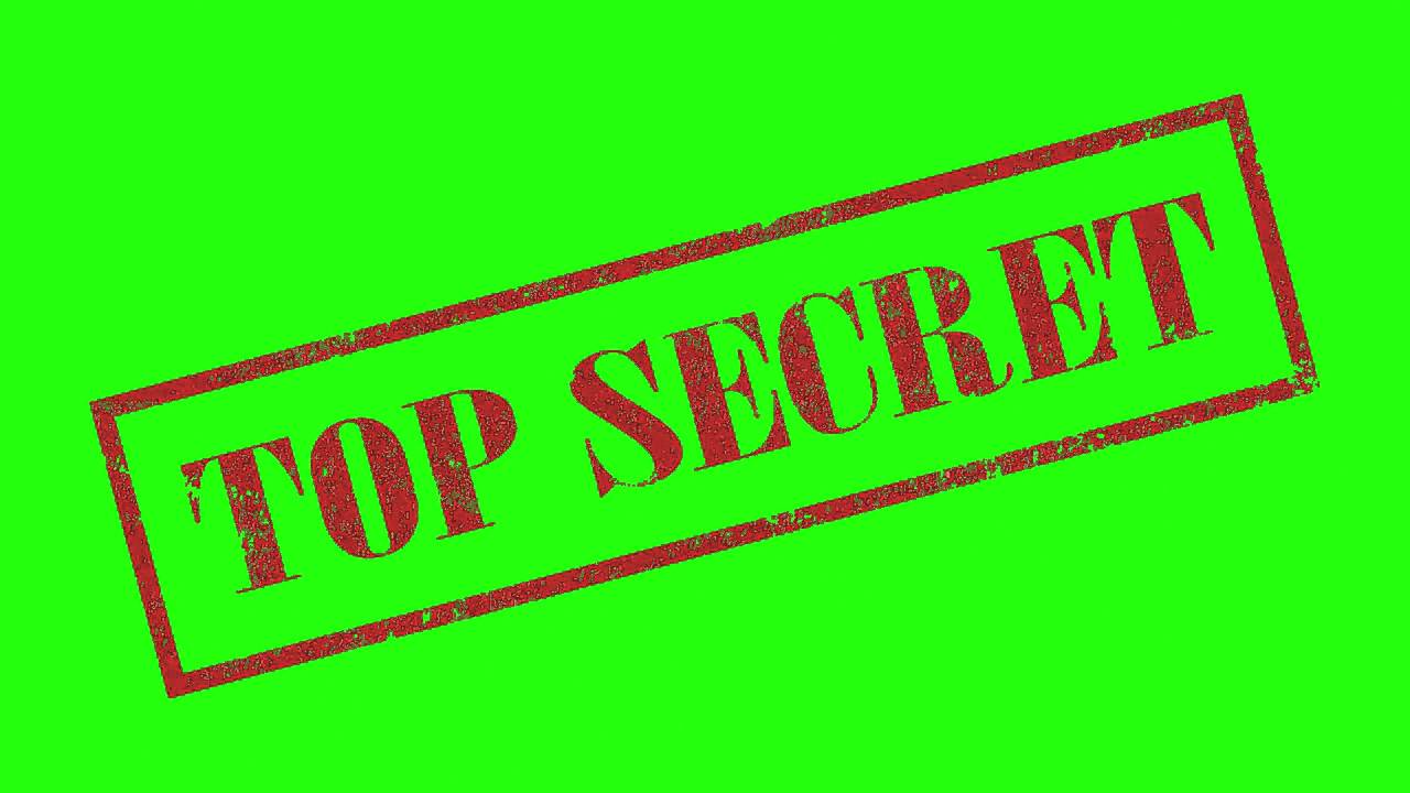 Top Secret Rubber Stamp   Free Green Screen Animation
