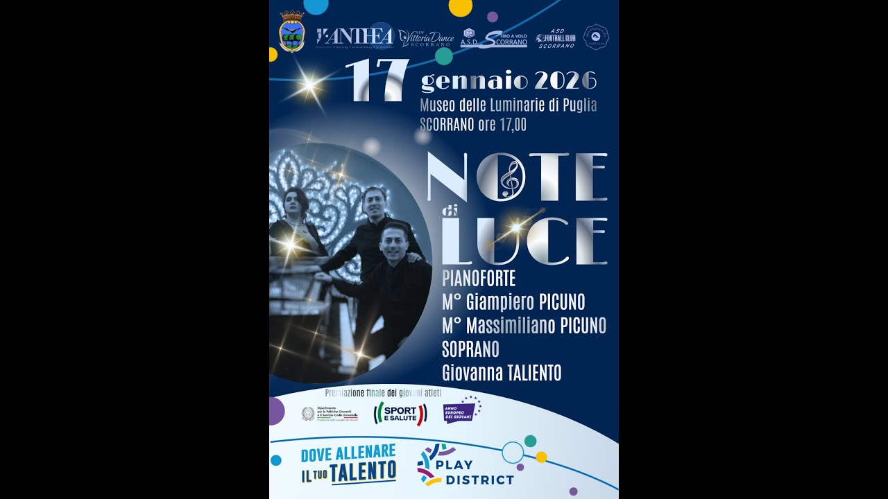 Note di Luce 2026: Concerto al Museo delle Luminarie di Puglia | Scorrano