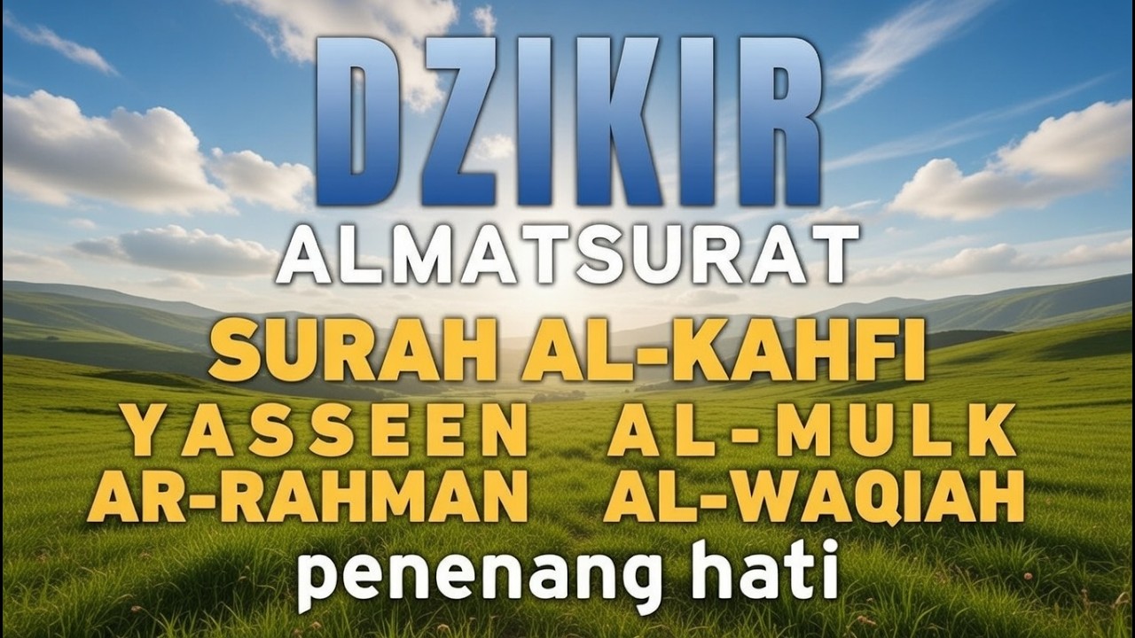 DZIKIR PAGI Pembuka Rezeki HARI JUMAT BERKAH Surah AlKahfi - Doa Pembuka Rezeki dari Segala Penjuru