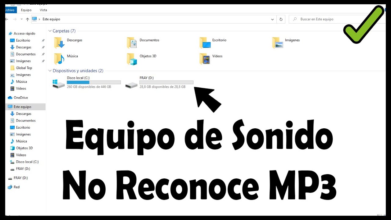 SOLUCION Equipo de Sonido NO Reconoce USB ✔️ (Reparar Memoria USB)