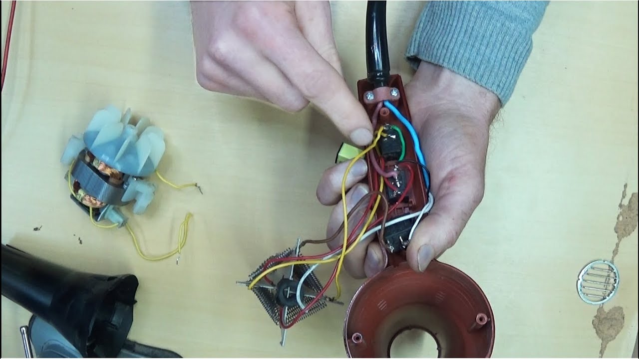 Secador Taiff Red Ion / Esquema de ligações