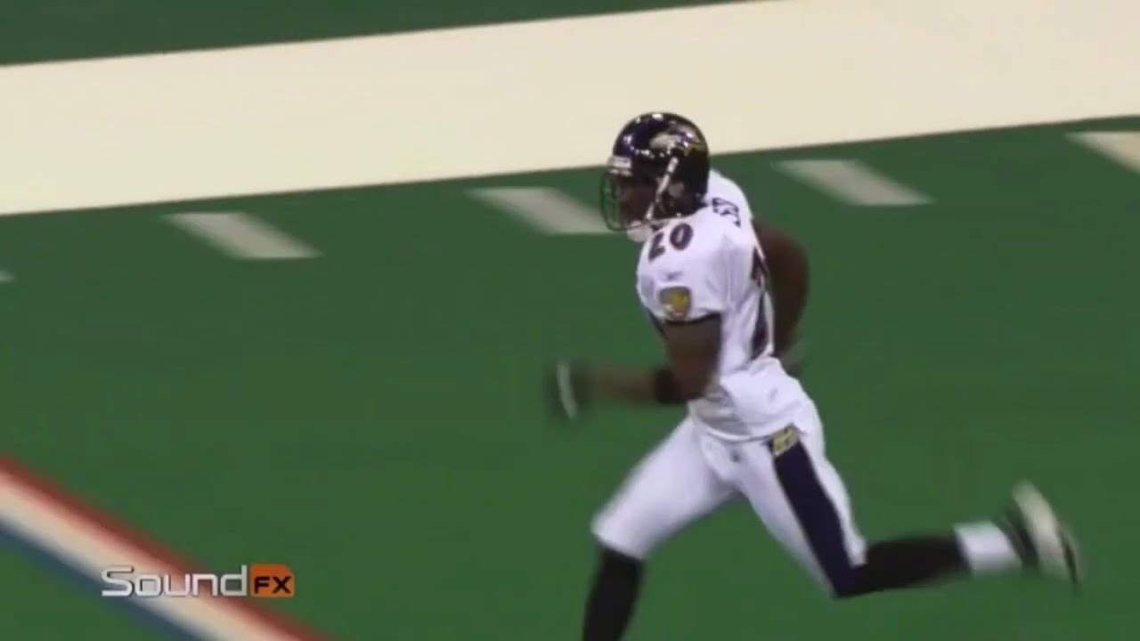 Ed Reed Mic&rsquo;d up hit on Colts player HD 60fps