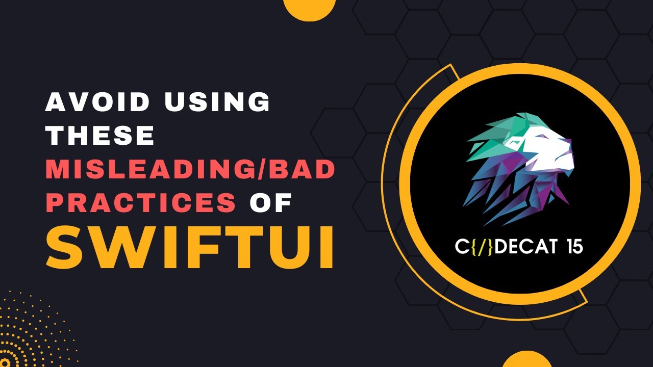 Misleading practices of SwiftUI on the internet