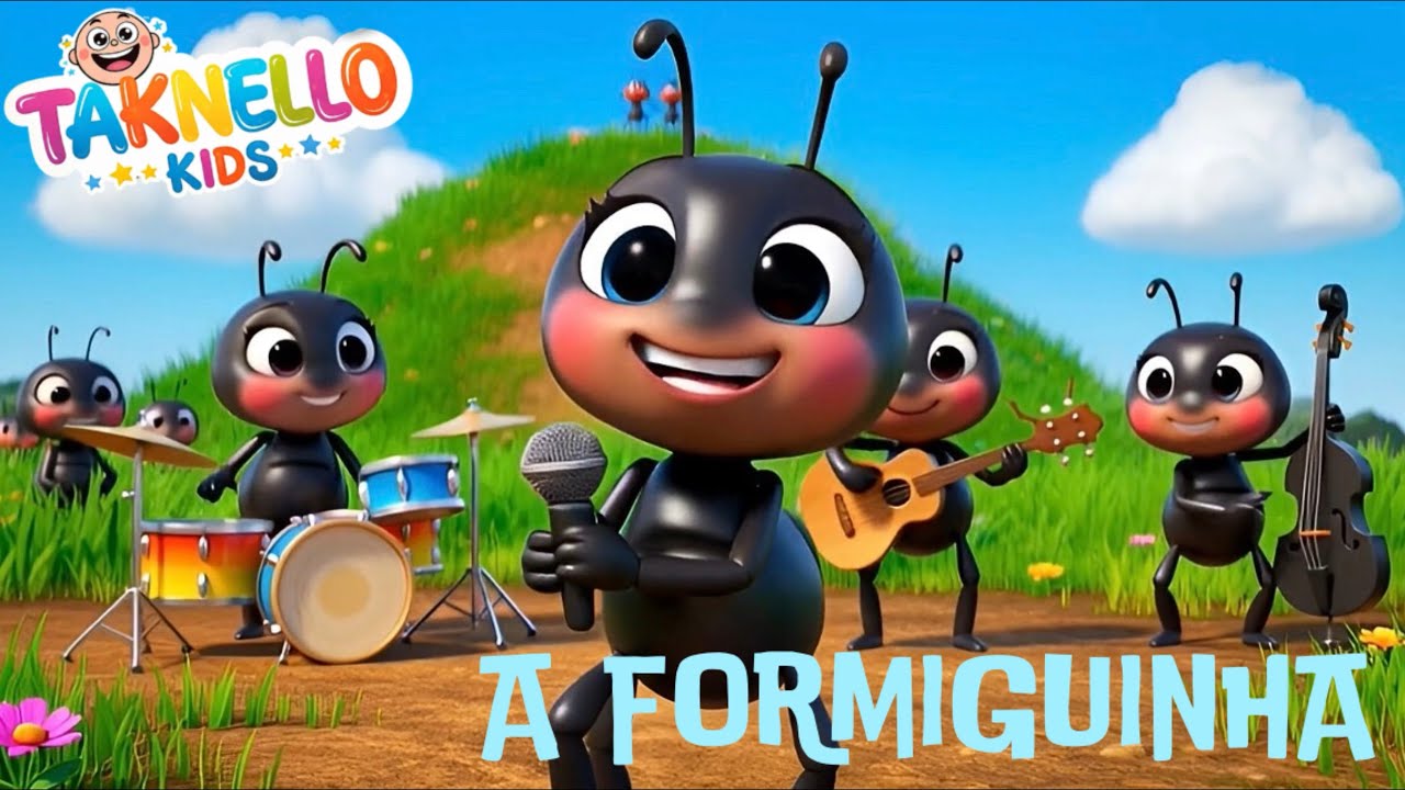 🐜✨ A Formiguinha Trabalha Sem Parar 🍃🌈 | Música Infantil 3D | Taknello Kids 🎶
