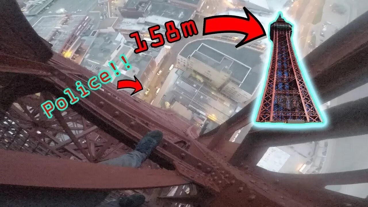 Climbing Blackpool Tower! (Insane Rooftop Adventure) | Ally Law