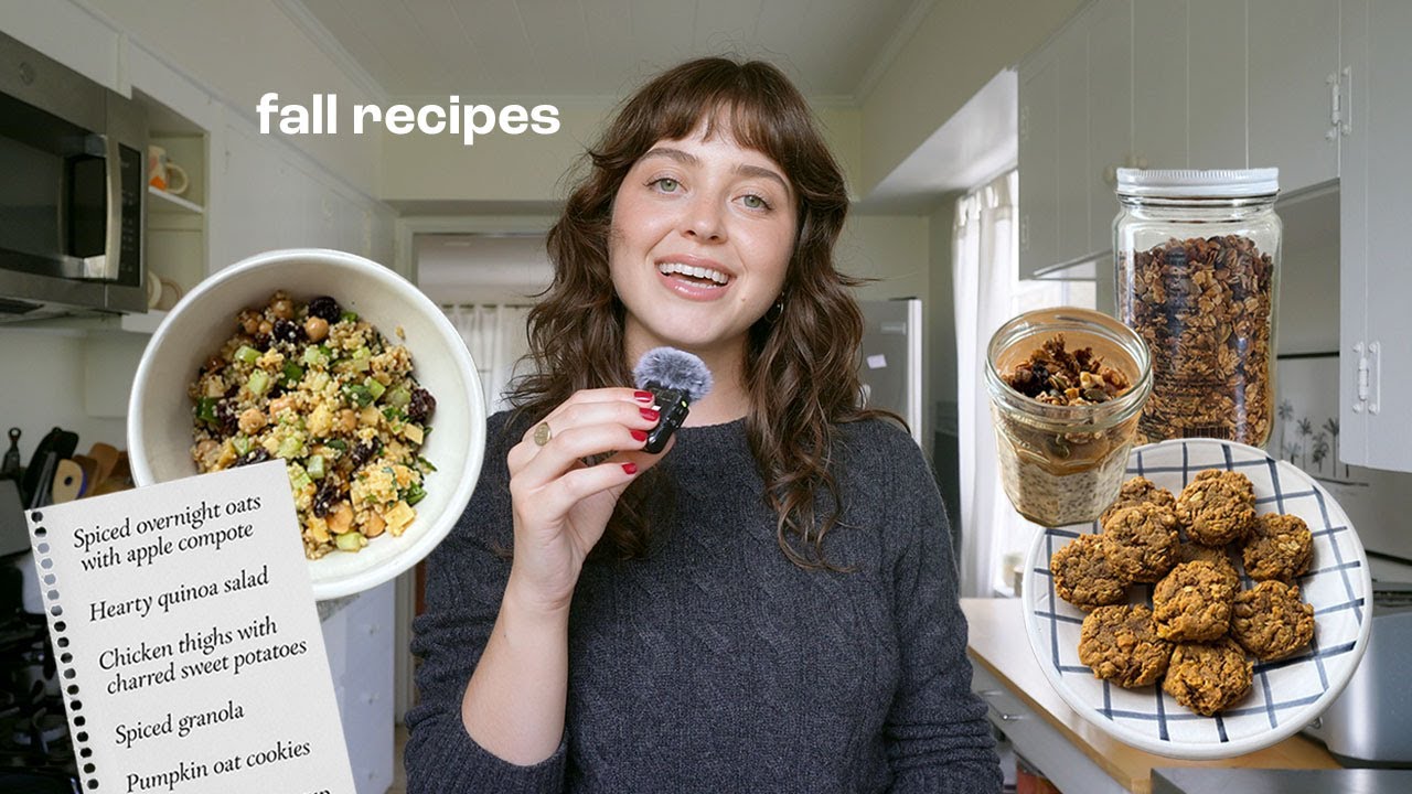 what I'm cooking this fall! cozy, gluten free meal prep ideas
