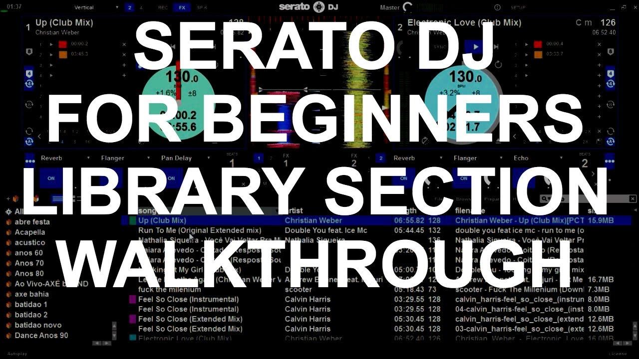 Serato DJ For Beginners - Library Section Overview